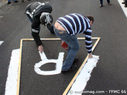 Radars : la FFMC 66 sort son pot de peinture Radars : la FFMC 66 sort son pot de peinture