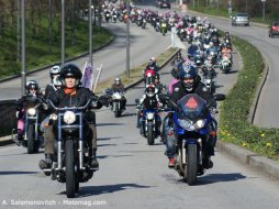 Toutes en moto : 450 motardes à Lyon