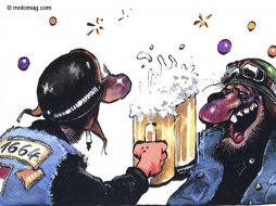 Les effets de l'alcool à moto