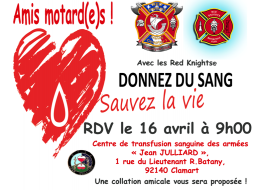 Opération Don du sang du moto-club des pompiers Red (...)