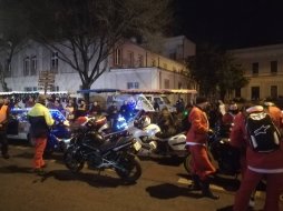 Double ration de pères Noël motards dans le Maine-et-loire