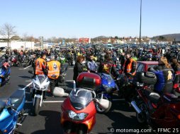 Trois cents motards ont manifesté à Besançon (25)