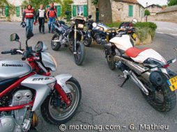 Comparatif Derbi 659 Mulhacèn / Honda CBF 500 / Kawasaki (...)