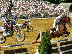 Saumur : chevaux, motos et blindés se tirent la bourre (...)