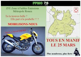 Grosse manifestation contre la ZFE-m de Rouen le 25 (...)