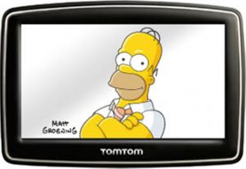 Homer Simpson dans votre GPS moto