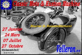 Bourse Classic moto' & kustom machine à Velleron (...)