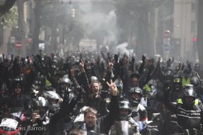 Manifs 18 juin : 10.000 motards en colère à Lyon