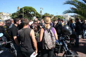 Anti-CT à Nice : 250 motards informent le public
