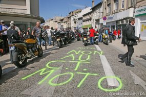 Anti-CT FFMC 26/07 : 220 motards font de la déco dans la (...)
