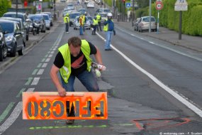 Amiens : la FFMC 80 marque à la peinture les infrastructures