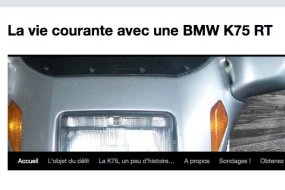La vie courante avec une BMW K75 RT