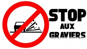 Une pétition "Stop aux graviers" est en (...)
