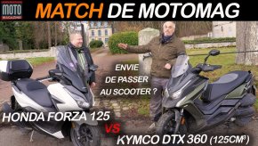 Comparo 125 : Kymco DTX 360 VS Honda Forza 125