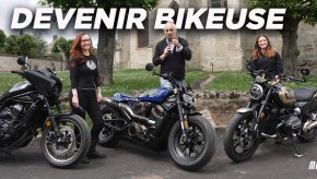 Harley-Davidson Sportster VS BMW R12 VS Honda CMX 1100 : les motardes (...) Harley-Davidson Sportster VS BMW R12 VS Honda CMX 1100 (...)