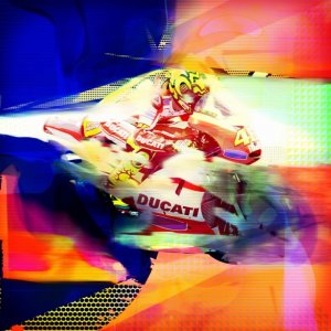 Art : Ducati immortalise Rossi (1)