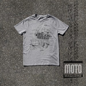 T-shirt moto vintage : 