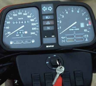 BMW K 100 : tableau de bord