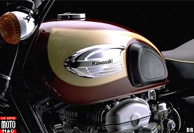 Kawasaki 650 W : logo et grippe