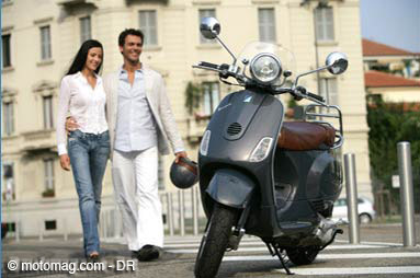 Vespa 125 LXV : guidon