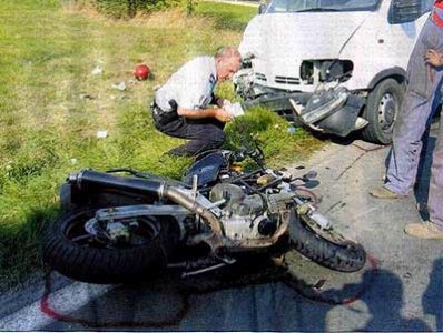 La moto mal vue