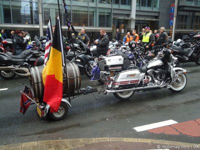 FBMC : 1000 motards en colère à Bruxelles