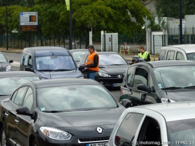 Manif CT moto - Bordeaux : des milliers de tracts