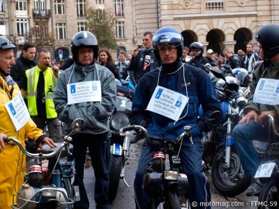 Manif 11 septembre Lille : PA2CT en Solex