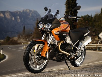 Essai Moto Guzzi Stelvio 8V : petit lifting
