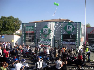 Contre le CT moto - Nîmes : petit arrêt Dekra