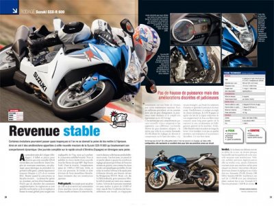 Moto Mag 275 (mars 2011) : essai Suzuki 600 GSX-R