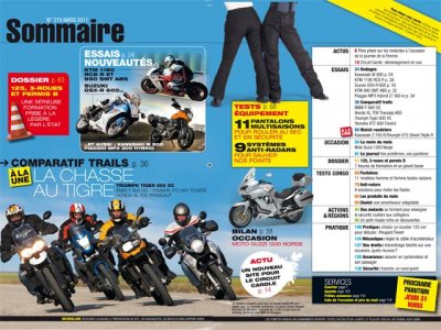 Moto Magazine 275 (mars 2011) : sommaire