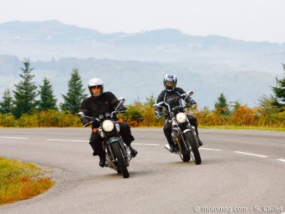 Guzzi Classic – Triumph Bonneville : « à la cool »