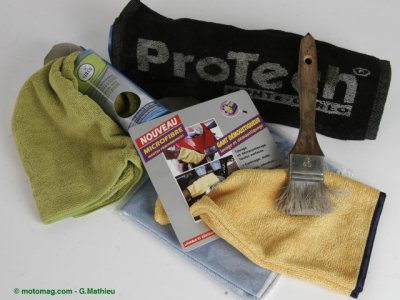 Shampoing moto écolonomique : outils