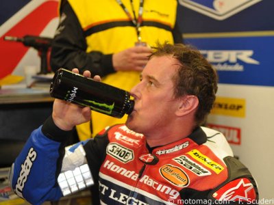 John McGuinness après un relais