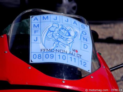 Manif moto Périgueux (24) : non au contrôle technique
