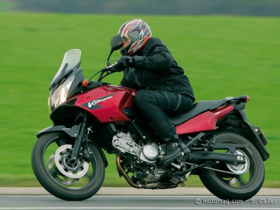Suzuki 650 V-Strom : conduite coulée