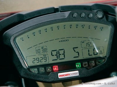 Ducati 1098 S : tableau de bord