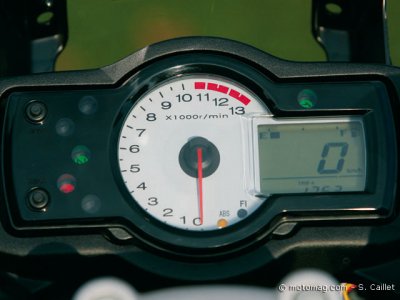 Kawasaki 650 Versys : tableau de bord