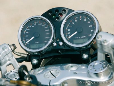 Ducati 1000GT : tableau de bord