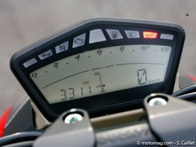 DUCATI 1098 Streetfighter : tableau de bord