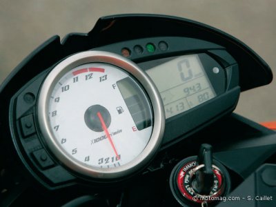 Kawasaki Z1000 : tableau de bord