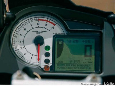 Moto Guzzi 1200 Stelvio : tableau de bord
