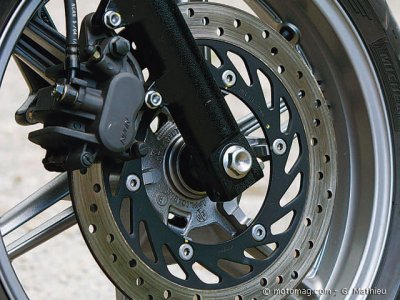 Honda CBF 500 : frein sans ABS