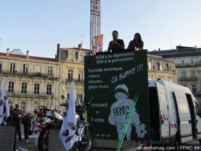 Manif dans le sud-est : place de la Comédie