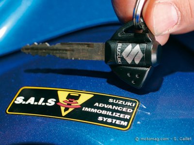 Suzuki  GSX-R 1000 : sécurité antivol