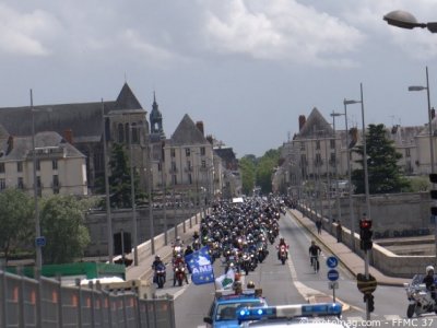 Manifestation à Tours : déferlante de motards