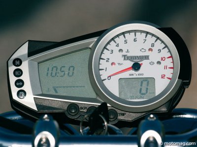 Triumph 1050 Speed Triple : tableau de bord