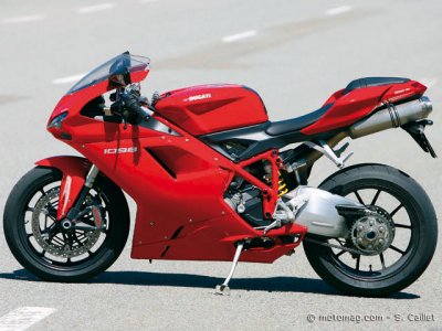 Ducati 1098 : position de conduite
