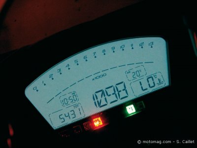 Ducati 1098 : tableau de bord
